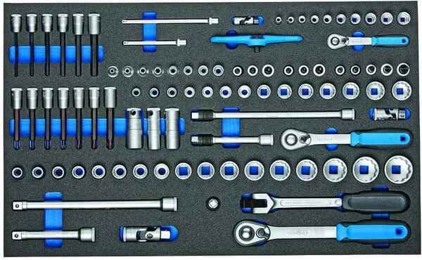 Gedore - 2005CT4U20GED - Socket Set 1/4"-3/8"-1/2" In