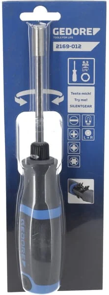 Gedore - 2169012GED - Screw Driver With Ratchet 1/4"