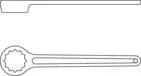 Gedore - 30846GED - Deep Ring Spanner Straight 46 mm