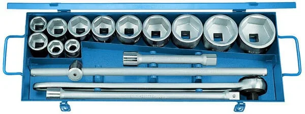 Gedore - 32FMZGED - Set Of Socket Wrenches 3/4" 16 Pieces, Hexagonal, 22-60 mm