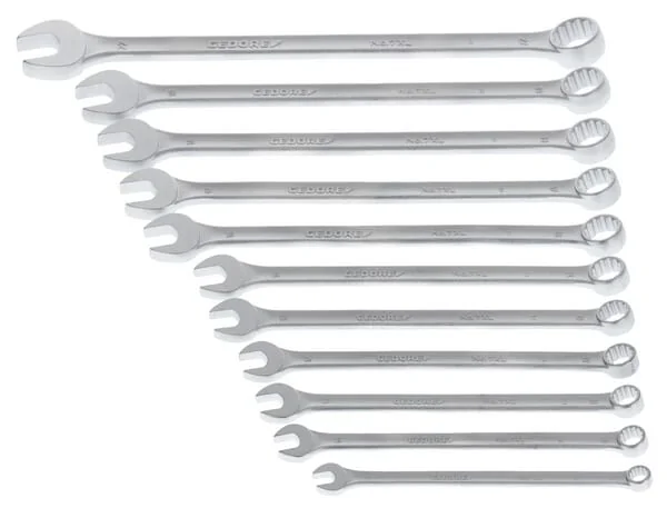 Gedore - 7XL0111GED - Combination Spanner Set, Extra Long, 11 pcs 8-22 mm