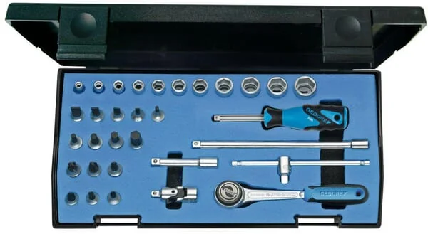 Gedore - DP20IMU3 - 20 IMU-3 Socket Set 1/4" 32-pc 6-Point IN-IS-PH-PZ