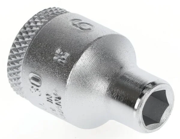 Gedore - DP306 - Socket 3/8" 6-Point 6 mm, Socket for Hex Nuts, 1 1/2" Drive