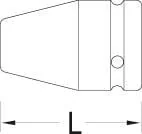 Gedore - DP630 - Bit Holder 3/8" Square -1/4"
