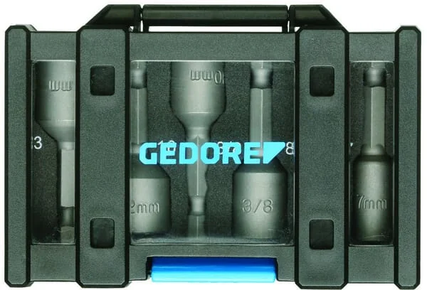 Gedore - DP666006 - Gedore Bit-Box Socket Wrenches, 6-Piece, Socket Wrench Set