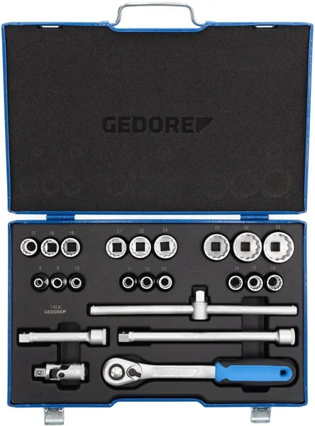 Gedore - DPD19EMU20 - Socket Wrenches 1/2" 8-32mm 23pcs