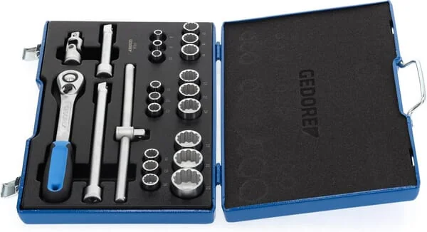 Gedore - DPD19EMU20 - Socket Wrenches 1/2" 8-32mm 23pcs