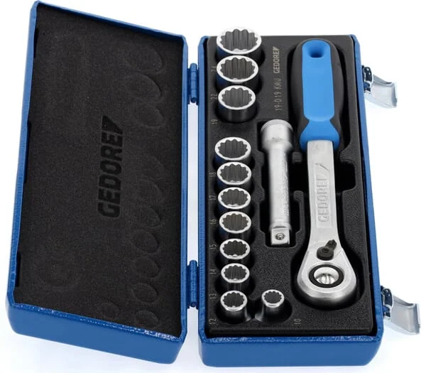 Gedore - DPD19KMU20 - Socket Wrench Set 1/2" 13pcs
