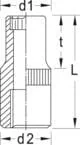 Gedore - DPD2014AF - Socket Wrench Insert 12-hook 1