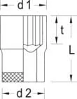 Gedore - DPD2170 - Socket 1" 70mm