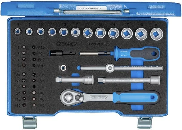 Gedore - DPD30KMU20 - Gedore Socket Set 3/8" 12-Point 40pc, Socket Wrench Set