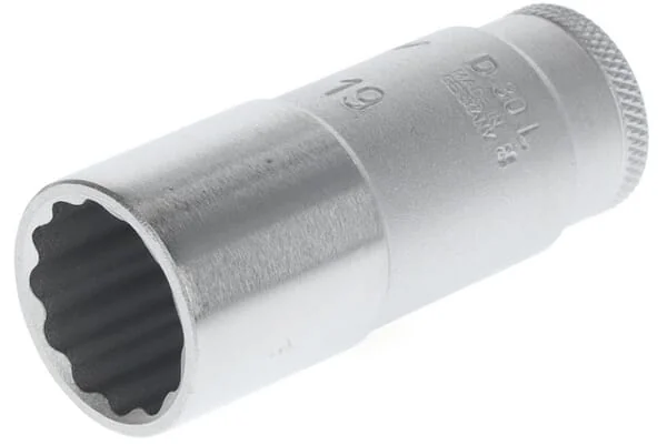 Gedore - DPD30L19 - Socket, 12-Sided, 3/8 Inch 19mm