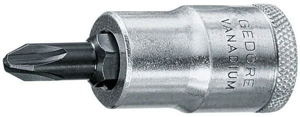 Gedore - DPIKS194 - Gedore Cross-Head Socket 1/2" PH No.4, Socket Wrench Element