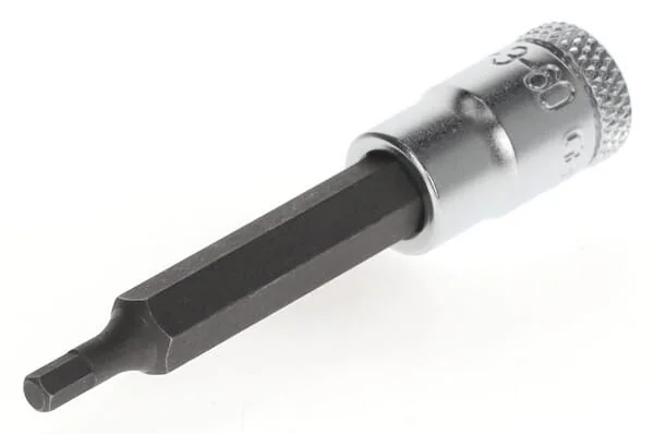 Gedore - DPIN20L360 - Innen-Sechskant-Steckschluessel 1/4" Laenge 3 mm