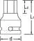 Gedore - DPINK198 - Hex Socket Wrench 1/2 Inch-8mm
