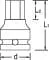 Gedore - DPINK3222 - Impact Bit Socket 3/4 Inch 22 mm