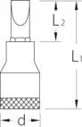 Gedore - DPIS191016 - Gedore Slotted Socket 1/2"- 10x1.6, Insert Bit