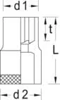Gedore - DPTX30E11 - Socket 3/8" E11