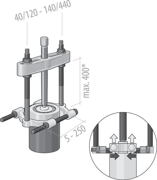 Gedore - HG1380 - Threaded Beam Puller