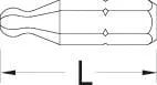 Gedore - HG8854 - Screwdriver Bit 5/16" Hex.S. 4