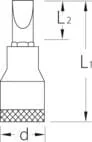 Gedore - IS301016GED - Screwdriver Bit Socket 3/8" 10x1.6mm