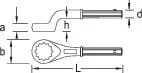 Gedore - SL2A41 - Single Ended Ring Spanner 41mm, Gedore