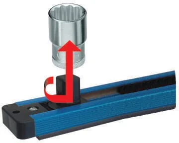 Gedore - SL3014 - Socket Spanners Rail 3/8" 14-pcs