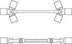Gedore - SL341617 - Knee Joint Wrench 16 x 17