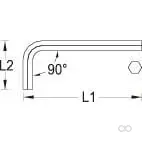 Gedore - SL4217 - Chiave a pin a angolo destro Gedore 17 mm, cacciavite a angolo destro