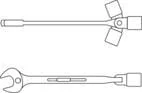 Gedore - SL53410 - Gedore Box-End Wrench 10mm, Combination Wrench, Open-End Wrench