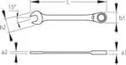 Gedore - SL7R16 - Combination Ratchet Spanner 16mm