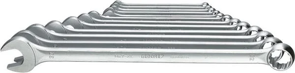 Gedore - SL7XL012 - Combination Spanner Set, Long, 12 Pcs