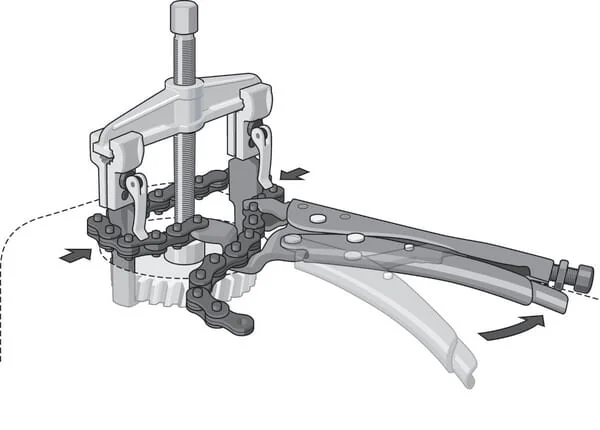 Gedore - TA136K105 - Gedore Chain Locking Pliers, Clamp