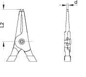 Gedore - TA8000AE4 - Circlip Pliers Diameter 85-140mm External Straight