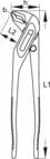 Gedore - TA914300 - Pipe Grip Pliers 300mm