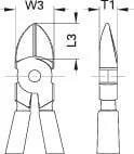 Gedore - VDE8314160H - Side Cutters 160mm VDE