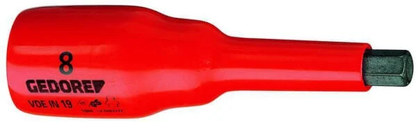 Gedore - VDEIN198GED - VDE Screwdriver Bit Socket 1/2" 8mm