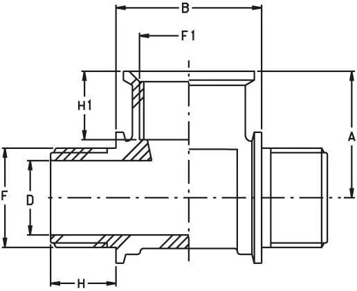 GEOline - 8028301 - T-Piece 1 1/4" M/F