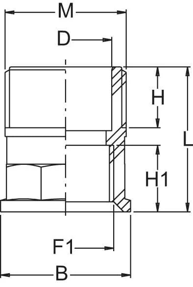 GEOline - 8059202 - Reducer Nipple 3/4" x 1/2" Male/Female