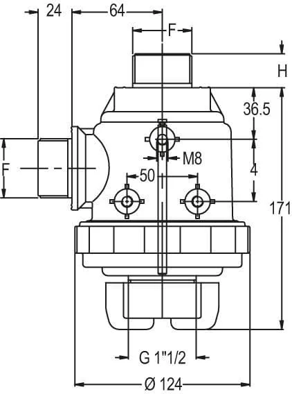 GEOline - 8078001 - Suction Filter 1 1/4"m 120 l/min 50 Mesh