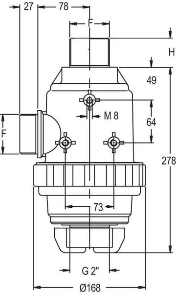 GEOline - 8092004 - Suction Filter 2"m 220 l/min 50 Mesh