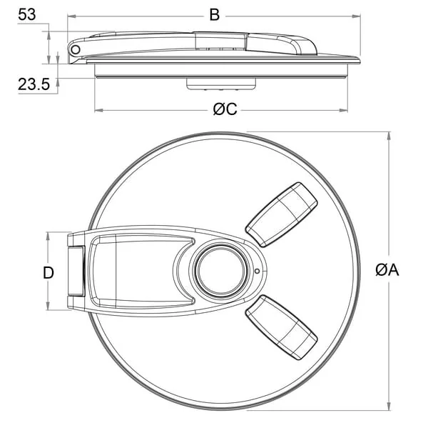 GEOline - 8170015 - Hinged Tank Lid Diameter 457mm