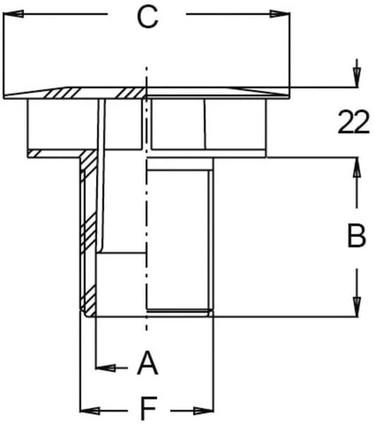 GEOline - 8209005 - Anti-Vortex Tank Outlet 1 1/4" M