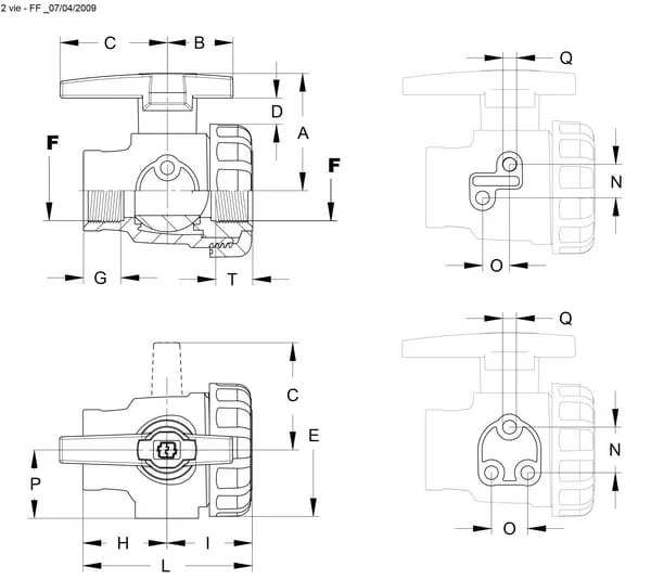 GEOline - 8215203 - 3/4" 2-Way Ball Valve