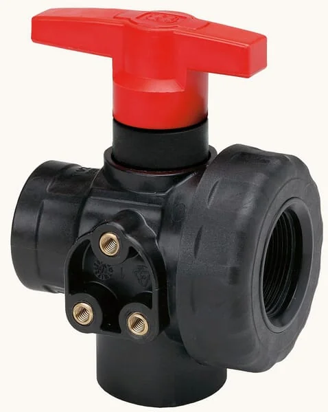 GEOline - 8218351 - 1 1/2" 3-Way Ball Valve Panel Mounting