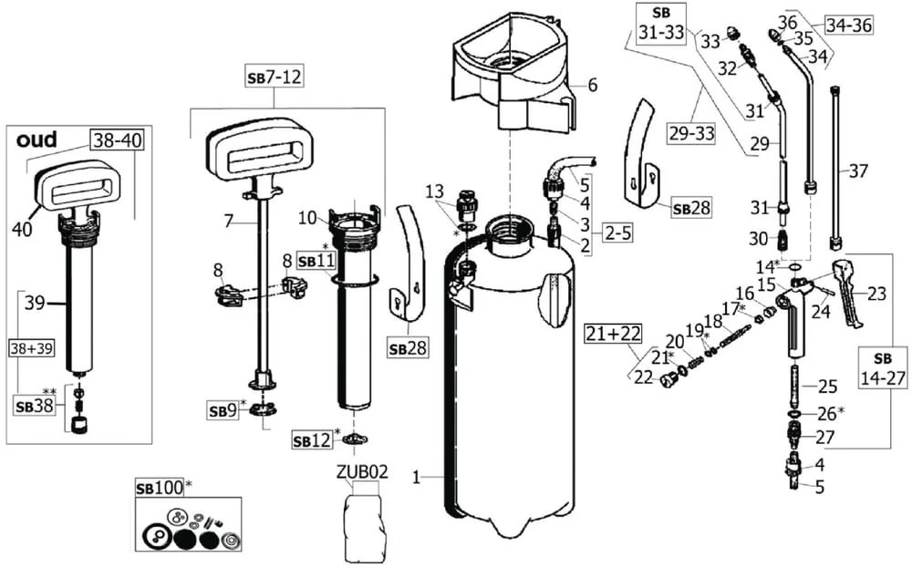 GLORIA - 0800000GL - Pressure Sprayer Prima 5 (5 L)