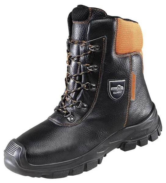 Gopart - 1966110048GP - Forestry Safety Shoes Size 48/UK 12.5 Black-Orange Gopart