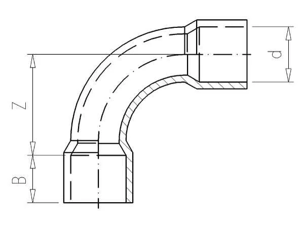 Gopart - 7200790GP - PVC Elbow 90° 200x200mm