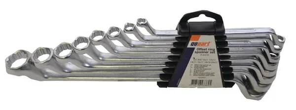 Gopart - 88308GP - Double Ended Ring Spanner 8 pcs 6-22 cm