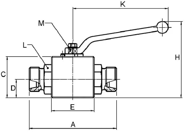 Gopart - KHS12LGP - Ball Valve 2/2 - M18x1,5